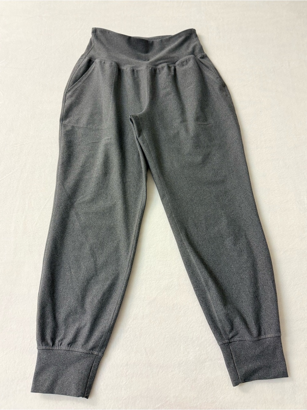 Old Navy Powersoft High-Rise Go-Dry Joggers Charcoal Grey Heather Medium